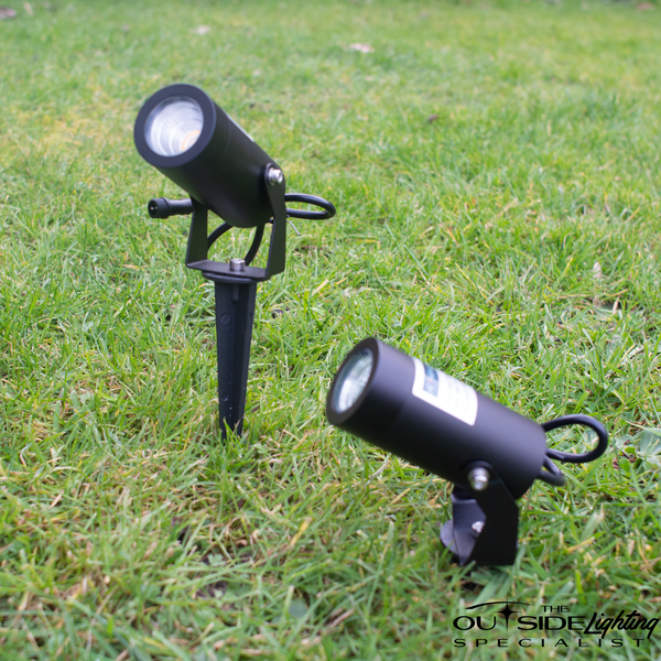 3w Black LED Garden Stake Light - The Outside Lighting Specialists